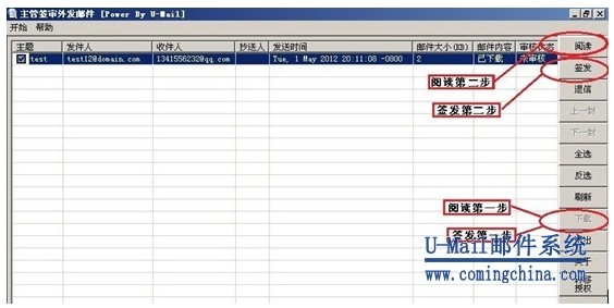 U-Mail郵件服務器軟件郵件簽發審核功能